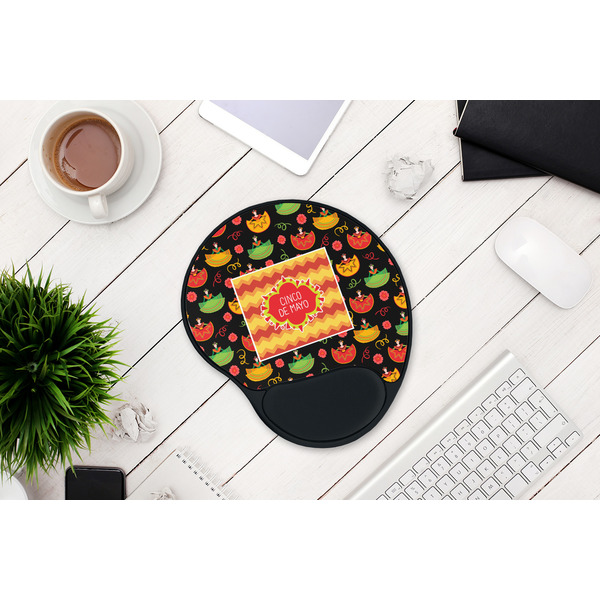 Cinco De Mayo Mouse Pad with Wrist Rest - LIFESYTLE 1