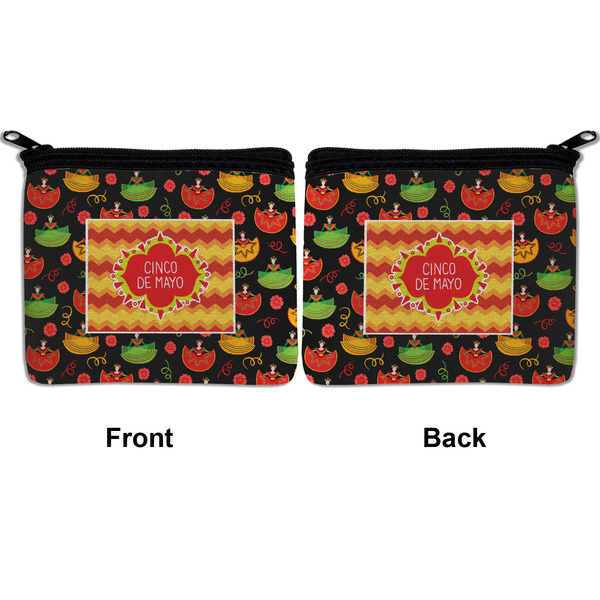 Cinco De Mayo Neoprene Coin Purse - Front & Back (APPROVAL)