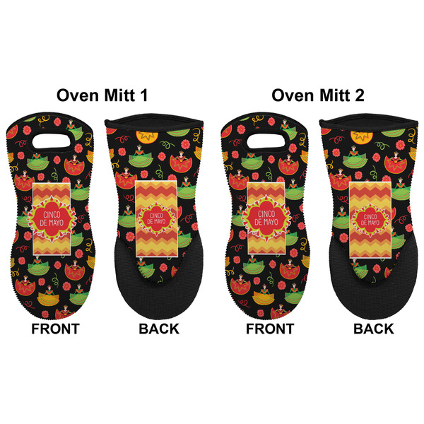 Cinco De Mayo Neoprene Oven Mitt - Set of 2 - Approval