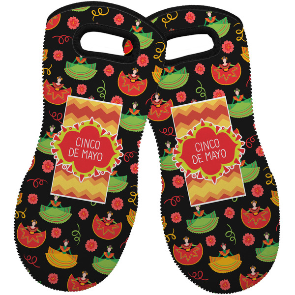 Custom Cinco De Mayo Neoprene Oven Mitts - Set of 2