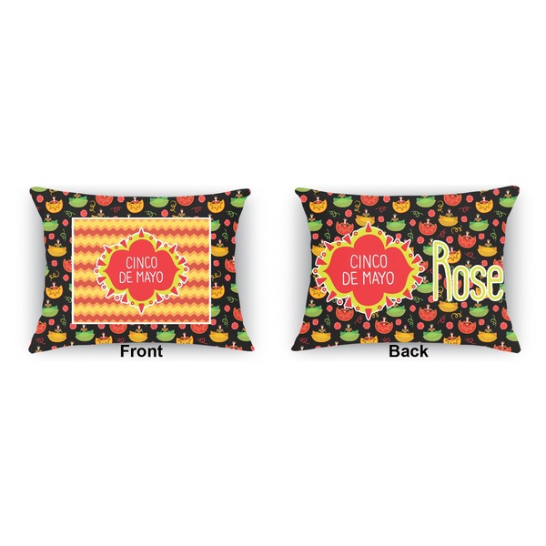 Cinco De Mayo Outdoor Rectangular Throw Pillow (Front and Back)
