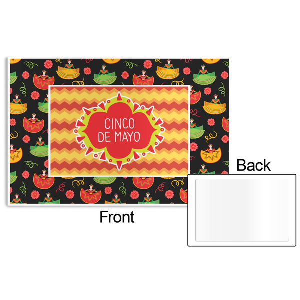 Cinco De Mayo Disposable Paper Placemat - Front & Back