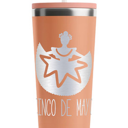 Cinco De Mayo RTIC Everyday Tumbler with Straw - 28oz - Peach - Double-Sided