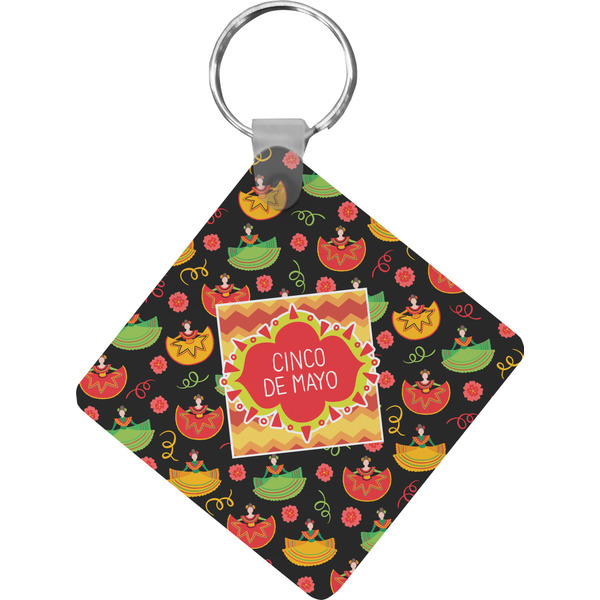 Custom Cinco De Mayo Diamond Plastic Keychain