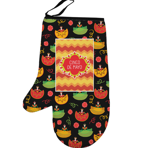 Cinco De Mayo Personalized Oven Mitt - Left