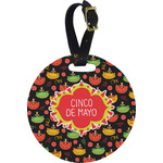 Cinco De Mayo Plastic Luggage Tag - Round