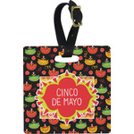 Cinco De Mayo Plastic Luggage Tag - Square