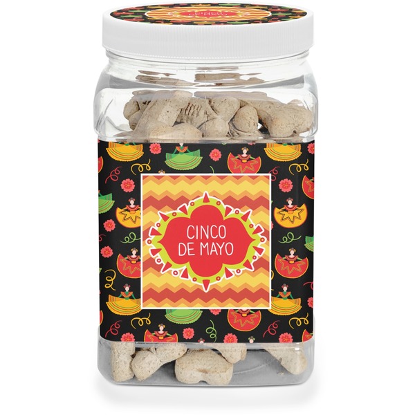 Custom Cinco De Mayo Dog Treat Jar
