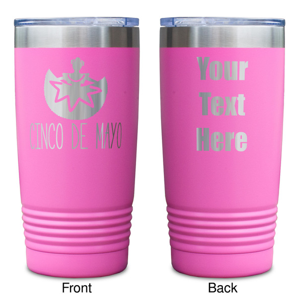 Cinco De Mayo Pink Polar Camel Tumbler - 20oz - Double Sided - Approval