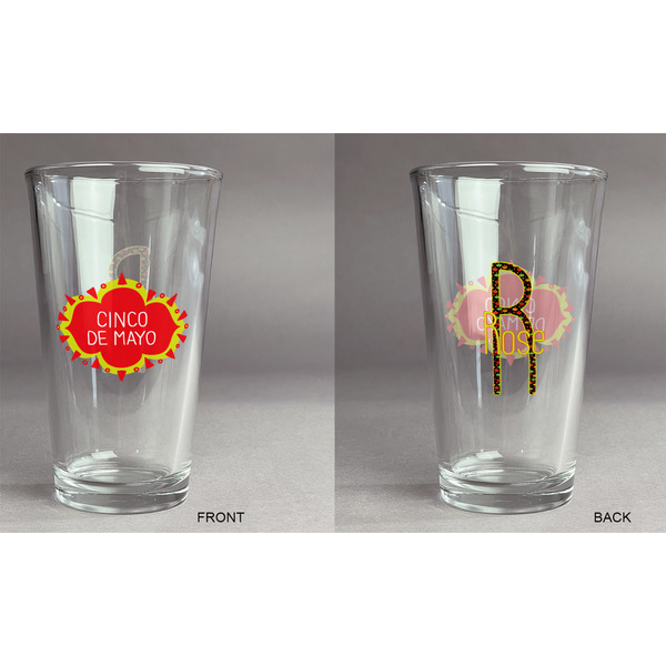 Cinco De Mayo Pint Glass - Two Content - Approval