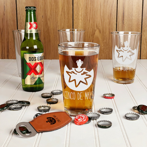 Cinco De Mayo Pint Glasses - In Context