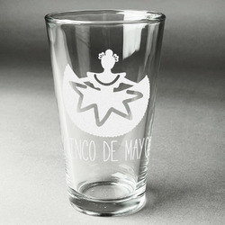 Cinco De Mayo Pint Glass - Engraved (Single)