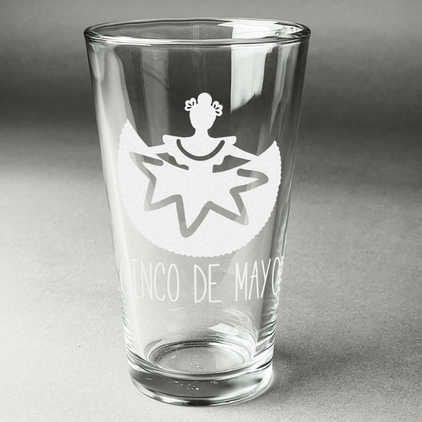 Custom Cinco De Mayo Pint Glass - Engraved (Single)