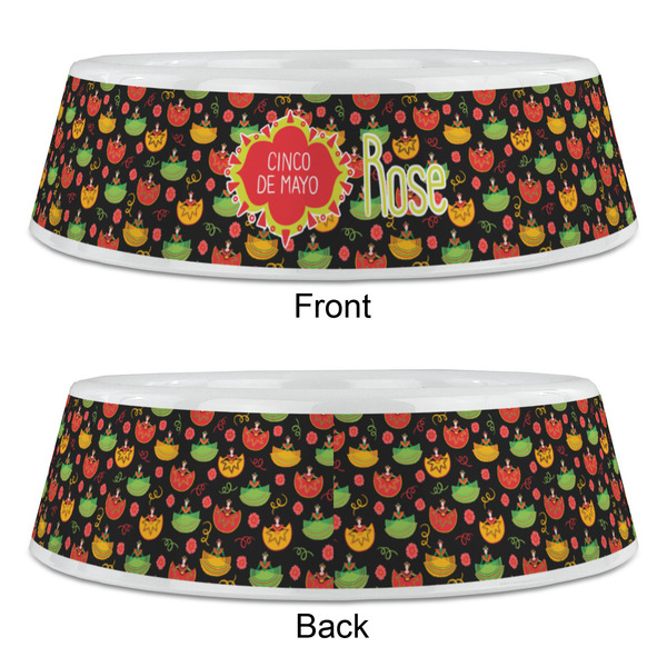 Cinco De Mayo Plastic Pet Bowls - Large - APPROVAL