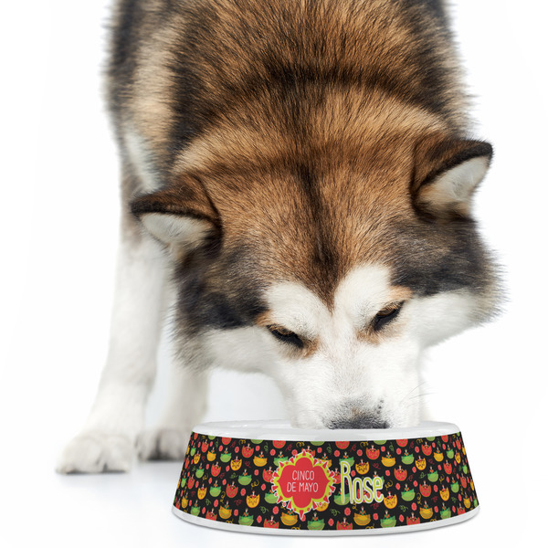 Cinco De Mayo Plastic Pet Bowls - Large - LIFESTYLE