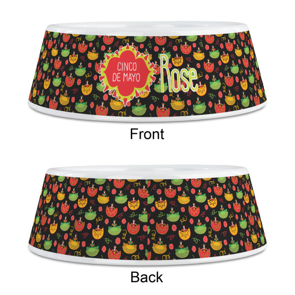 Cinco De Mayo Plastic Pet Bowls - Medium - APPROVAL