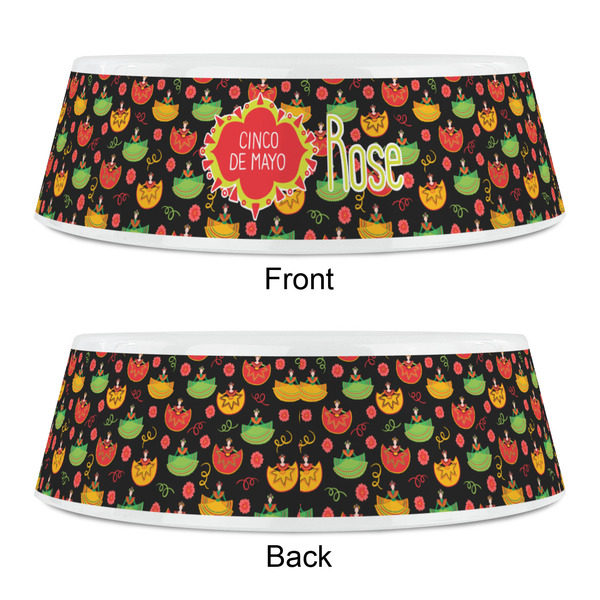 Cinco De Mayo Plastic Pet Bowls - Small - APPROVAL