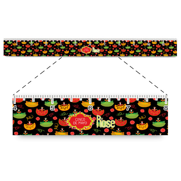 Custom Cinco De Mayo Plastic Ruler - 12"