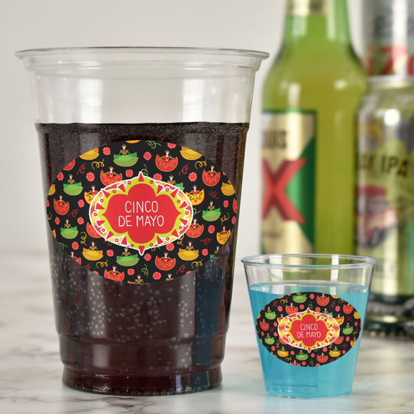 Cinco De Mayo Plastic Shot Glasses - In Context