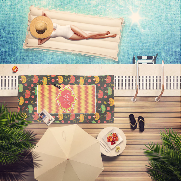 Cinco De Mayo Pool Towel Lifestyle
