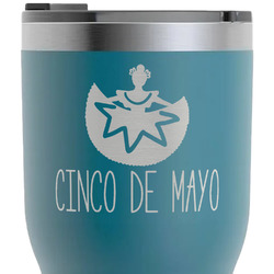 Cinco De Mayo RTIC Tumbler - Dark Teal - Laser Engraved - Double-Sided