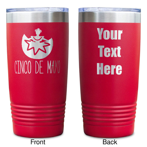 Cinco De Mayo Red Polar Camel Tumbler - 20oz - Double Sided - Approval