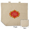 Cinco De Mayo Reusable Cotton Grocery Bag - Front & Back View