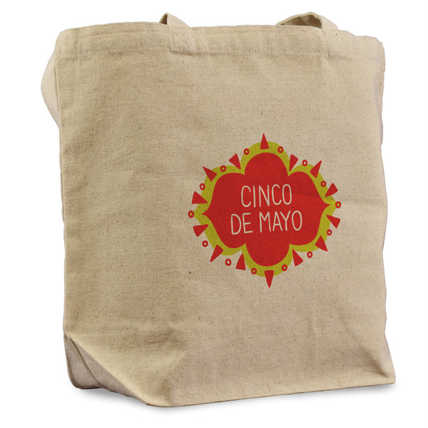 Custom Cinco De Mayo Reusable Cotton Grocery Bag - Single