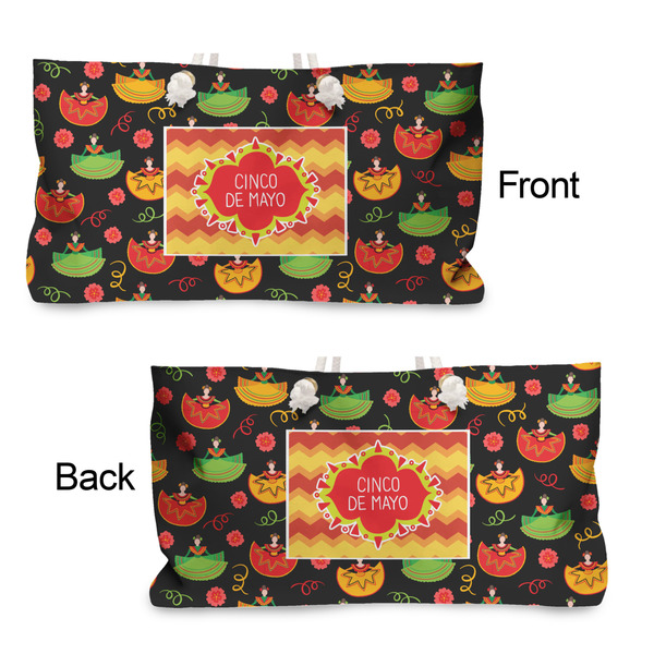 Cinco De Mayo Large Rope Tote - From & Back View