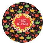 Cinco De Mayo Round Decal - Large