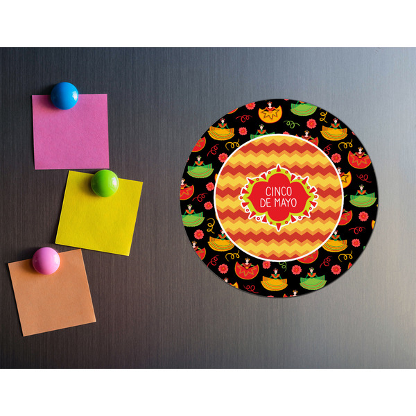 Cinco De Mayo Round Fridge Magnet - LIFESTYLE