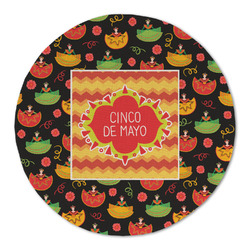 Cinco De Mayo Round Linen Placemat - Single Sided