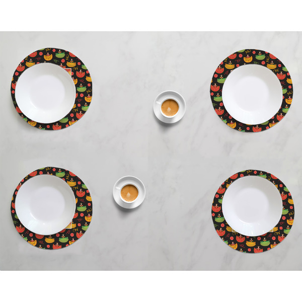 Cinco De Mayo Round Linen Placemats - LIFESTYLE (set of 4)