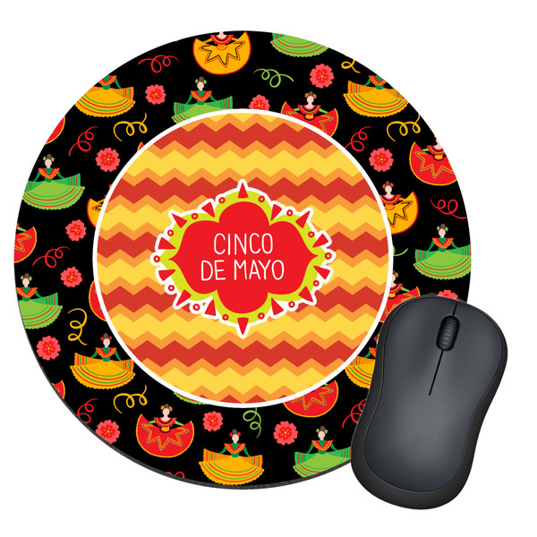 Custom Cinco De Mayo Round Mouse Pad