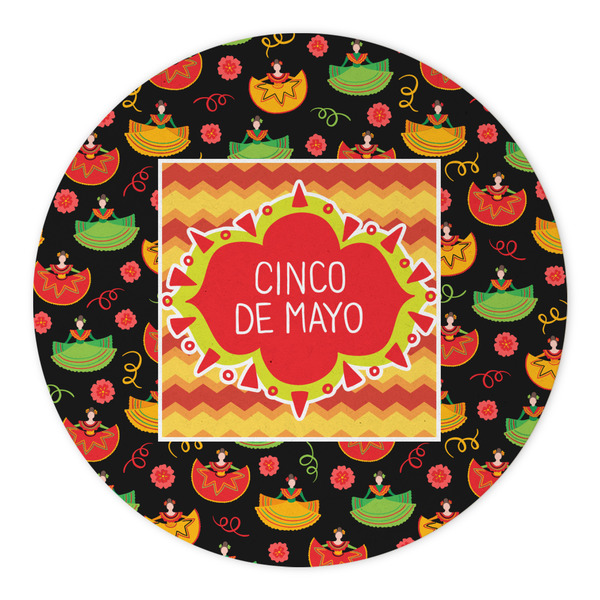 Cinco De Mayo Round Paper Coaster - Approval