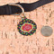 Cinco De Mayo Round Pet ID Tag - Large - In Context