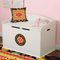 Cinco De Mayo Round Wall Decal on Toy Chest