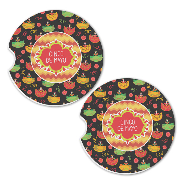 Cinco De Mayo Sandstone Car Coasters - Set of 2