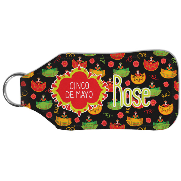Cinco De Mayo Sanitizer Holder Keychain - Large (Back)
