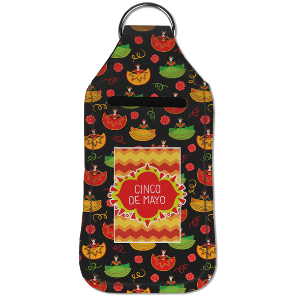 Cinco De Mayo Sanitizer Holder Keychain - Large (Front)