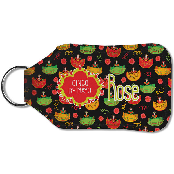 Cinco De Mayo Sanitizer Holder Keychain - Small (Back)