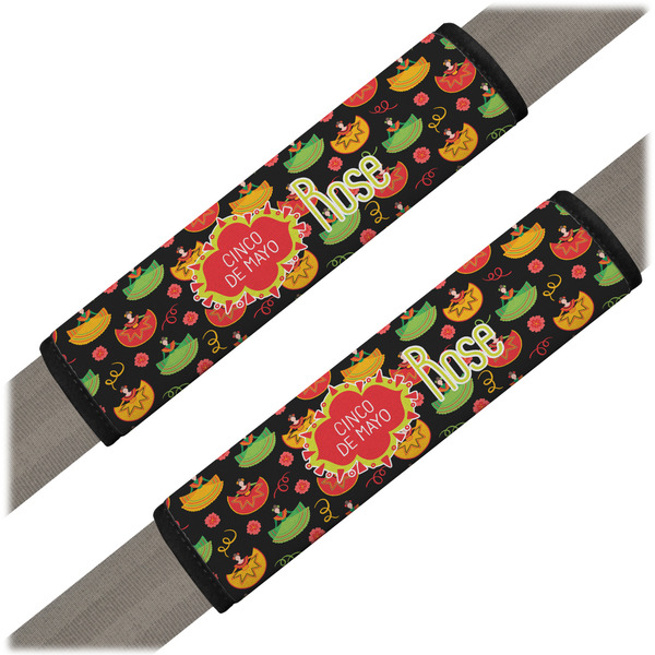 Custom Cinco De Mayo Seat Belt Covers (Set of 2) (Personalized)