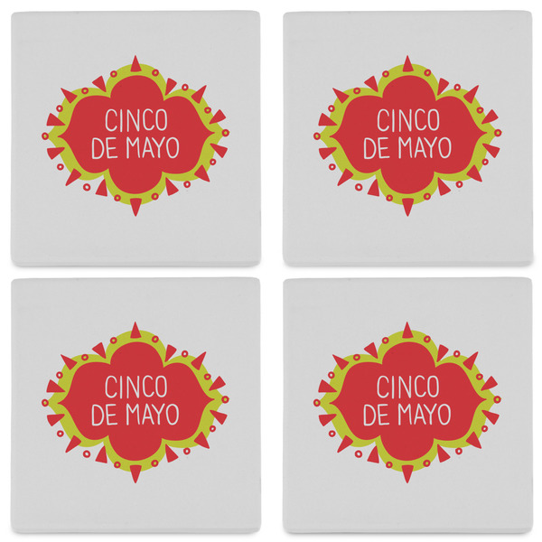 Cinco De Mayo Set of 4 Sandstone Coasters - See All 4 View