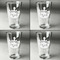 Cinco De Mayo Set of Four Engraved Beer Glasses - Individual View