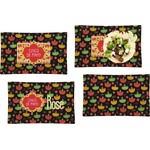 Cinco De Mayo Set of 4 Glass Rectangular Lunch / Dinner Plate (Personalized)