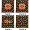 Cinco De Mayo Set of Square Dinner Plates (Approval)
