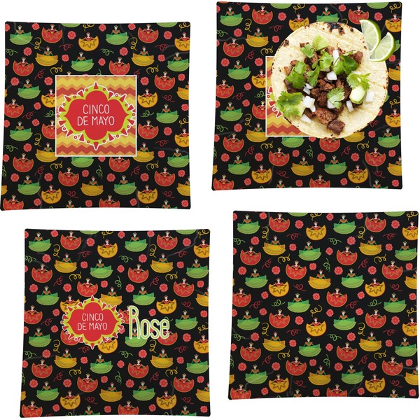 Cinco De Mayo Set of Square Dinner Plates