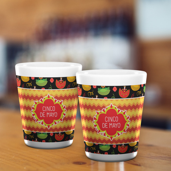 Cinco De Mayo Shot Glass - White - LIFESTYLE