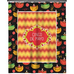 Cinco De Mayo Extra Long Shower Curtain - 70"x84" (Personalized)