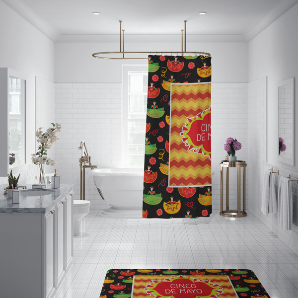 Cinco De Mayo Shower Curtain - Custom Size